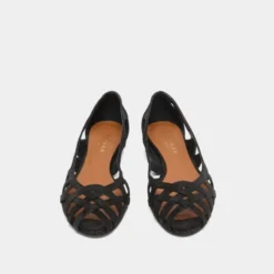 Ballerines ajourées en croûte