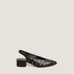 Ballerines à bouts pointus et rivets