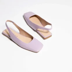 Ballerines Slingback à bouts carrés