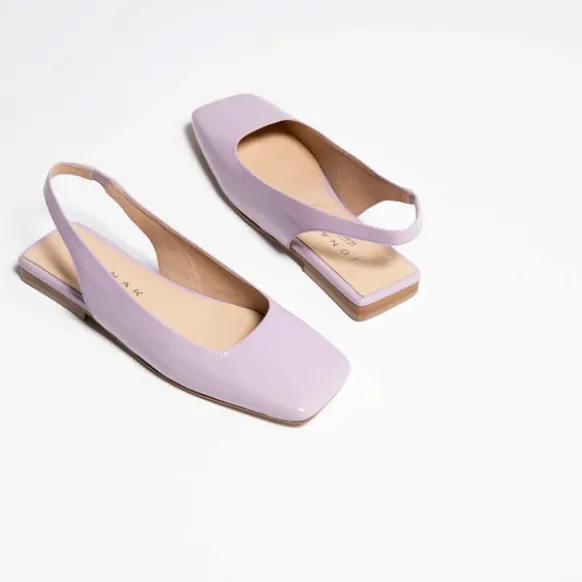 Ballerines Slingback à bouts carrés