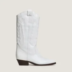 Bottes à bouts pointus et surpiqures apparentes
