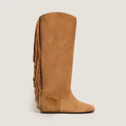 Bottes à franges et bouts ronds