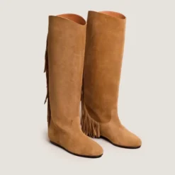 Bottes à franges et bouts ronds