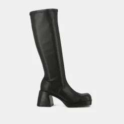 Bottes hautes à bouts carrés