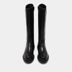 Bottes hautes à semelles crantées et bou...