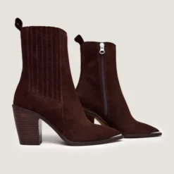 Bottines à talons et à fronces