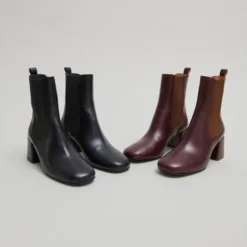 Bottines à talons et élastiques