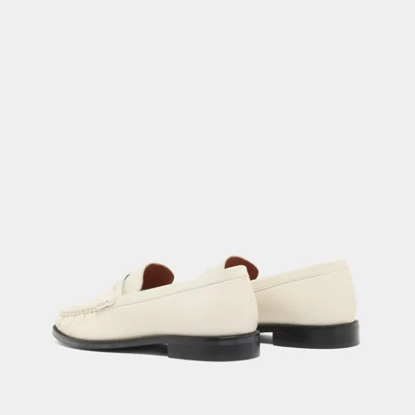 Mocassins à bouts ronds et froncés