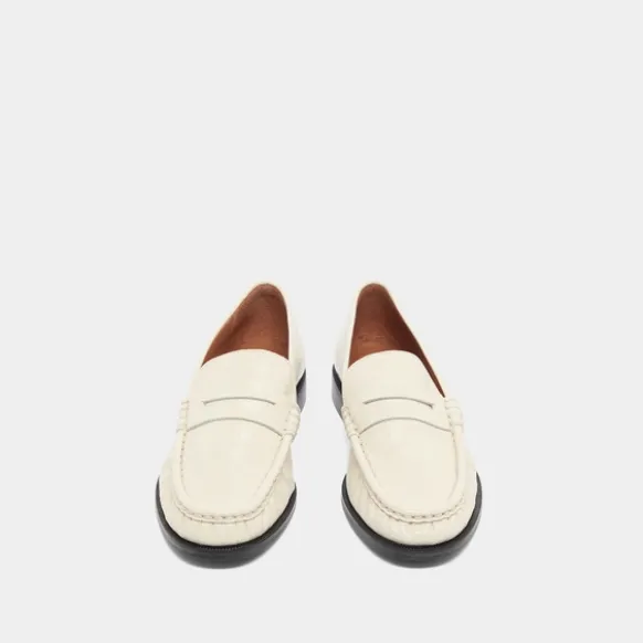 Mocassins à bouts ronds et froncés