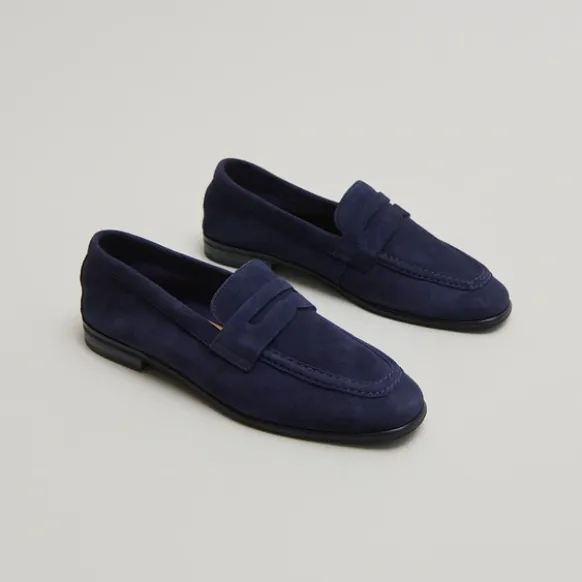 Mocassins à talons plats et bouts arrond...