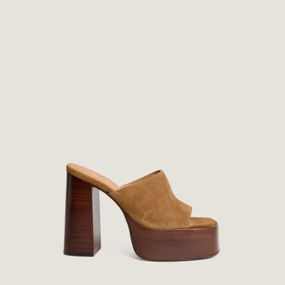Mules à talons et bouts ouverts