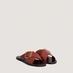 Nu-pieds à lanières entrecroisées