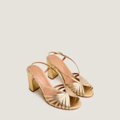 Sandales à talons et bouts ronds