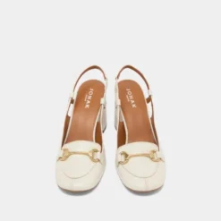 Slingbacks à mors dorés